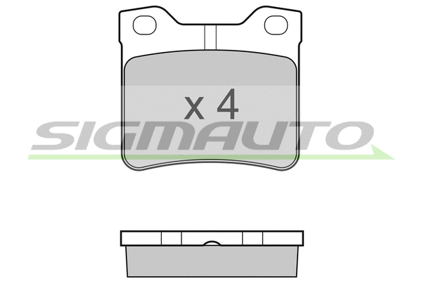 Brake Pad Set, disc brake (SPA728)