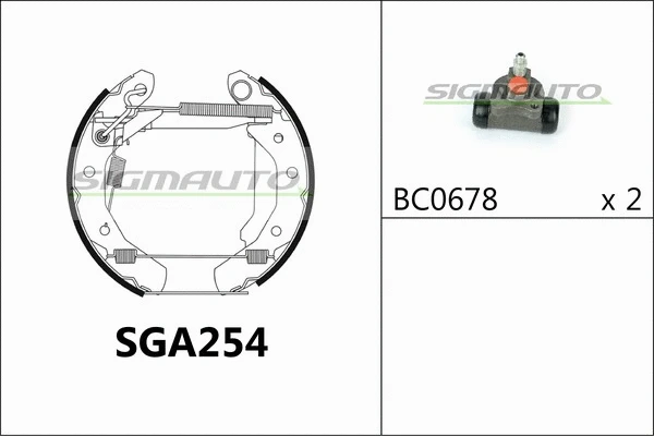 Brake Shoe Set (SGA254)