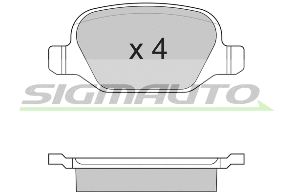 Brake Pad Set, disc brake (SPA890)