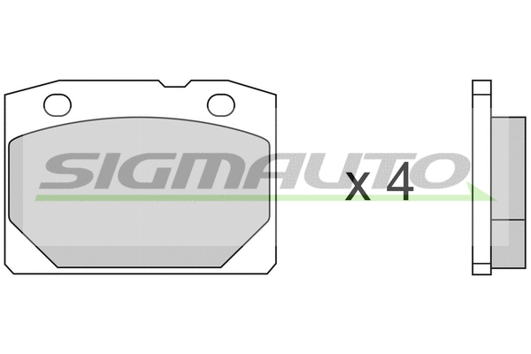 Brake Pad Set, disc brake (SPA065)