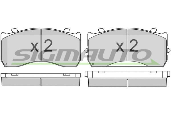 Brake Pad Set, disc brake (SPT321)