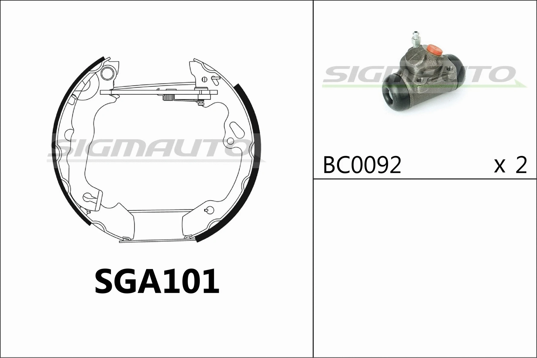 Brake Shoe Set (SGA101)