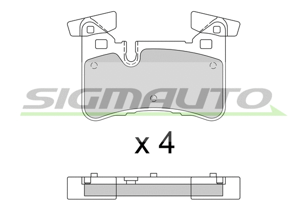 Brake Pad Set, disc brake (SPB773)