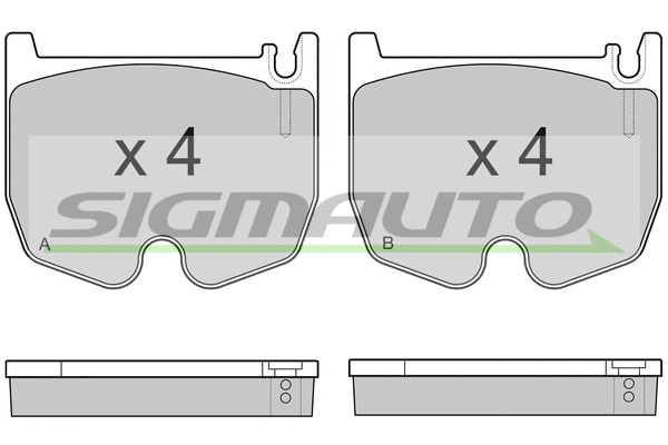 Brake Pad Set, disc brake (SPB163)