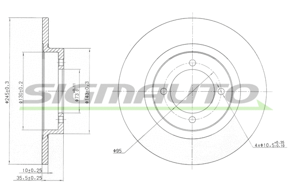 Brake Disc (DBA378S)
