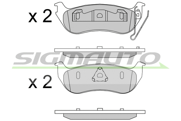 Brake Pad Set, disc brake (SPB576)