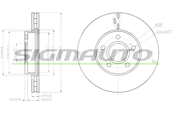 Brake Disc (DBC062V)