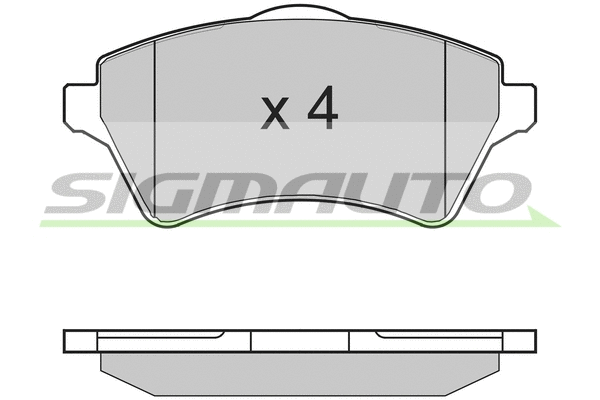 Brake Pad Set, disc brake (SPA960)