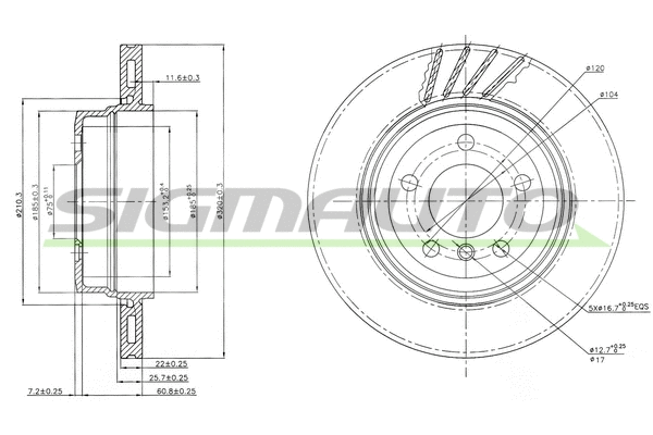Brake Disc (DBB297V)