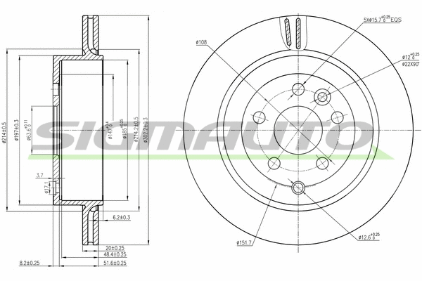 Brake Disc (DBB609V)