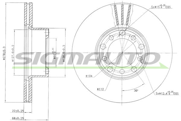 Brake Disc (DBA143V)