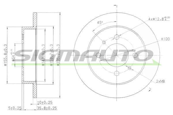 Brake Disc (DBB613S)