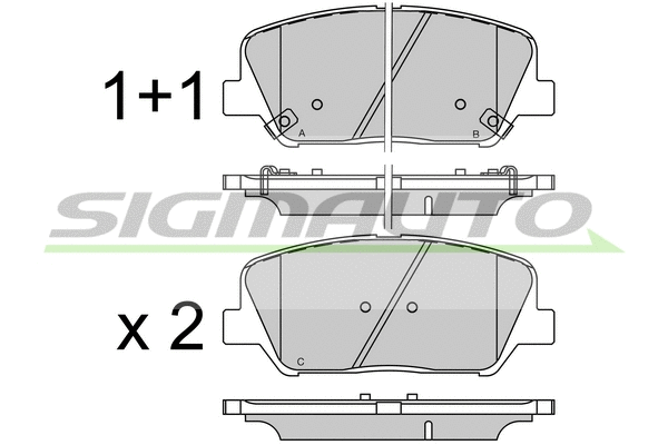 Brake Pad Set, disc brake (SPB530)