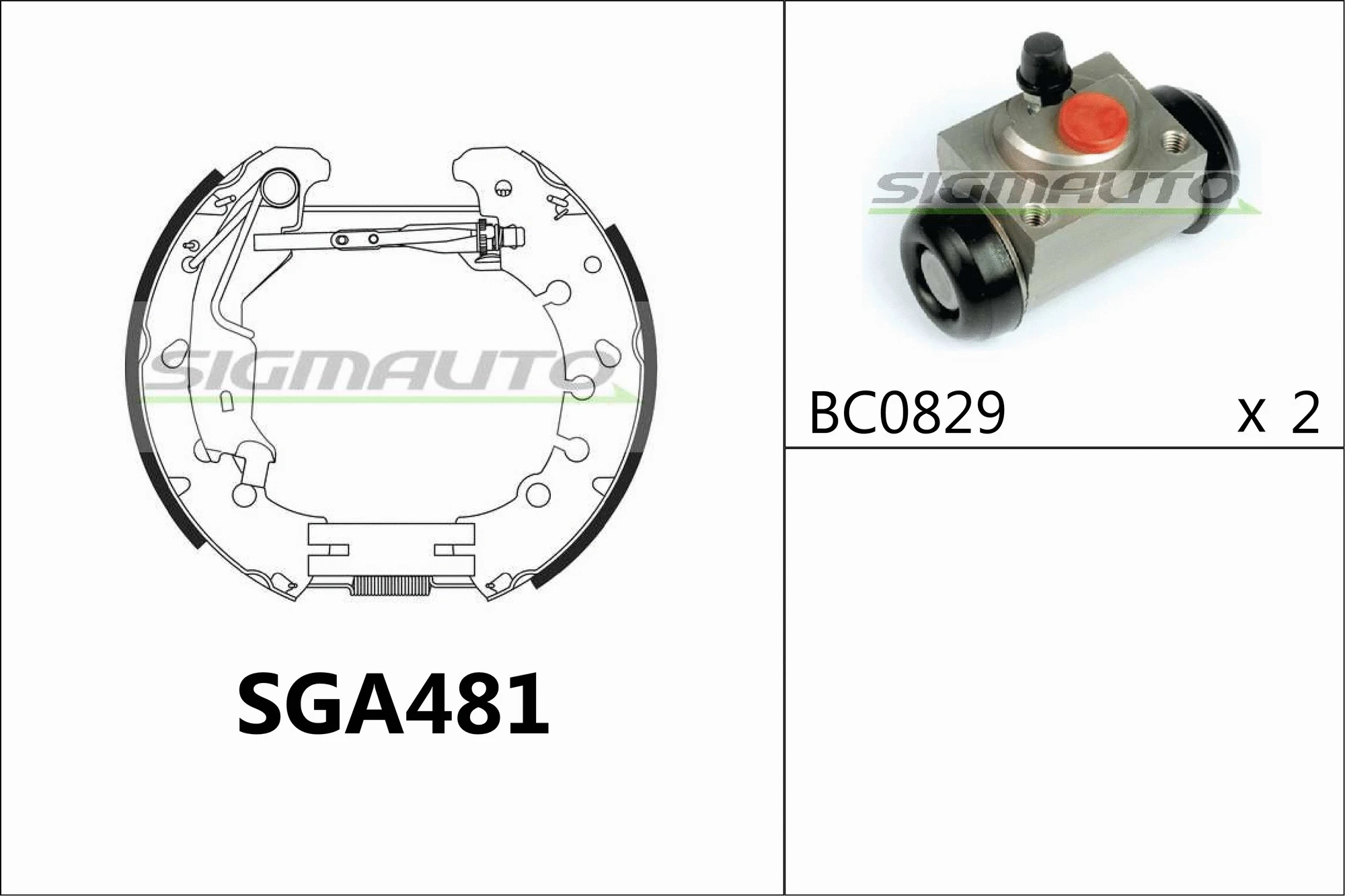 Brake Shoe Set (SGA481)