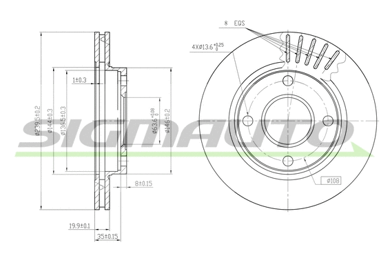 Brake Disc (DBA887V)