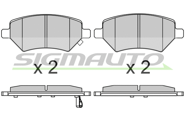 Brake Pad Set, disc brake (SPB656)