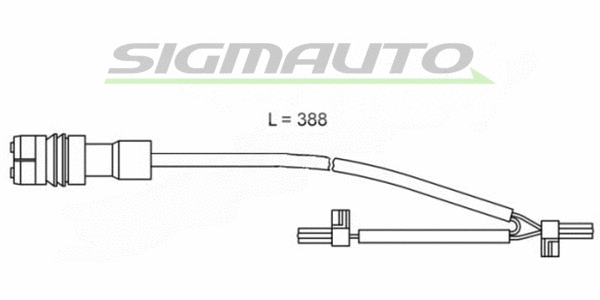 Warning Contact, brake pad wear (WI0658)