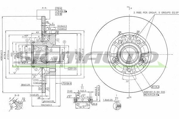 Brake Disc (DBC602S)