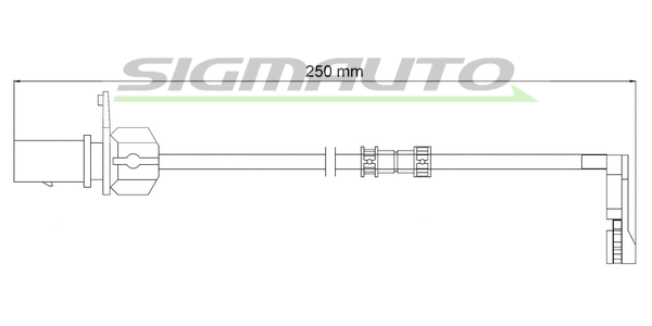 Warning Contact, brake pad wear (WI0735)