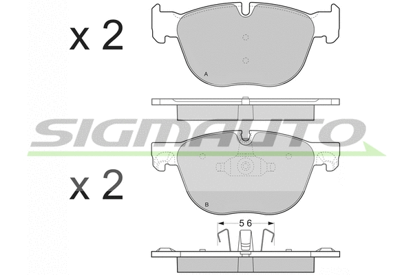 Brake Pad Set, disc brake (SPB371)