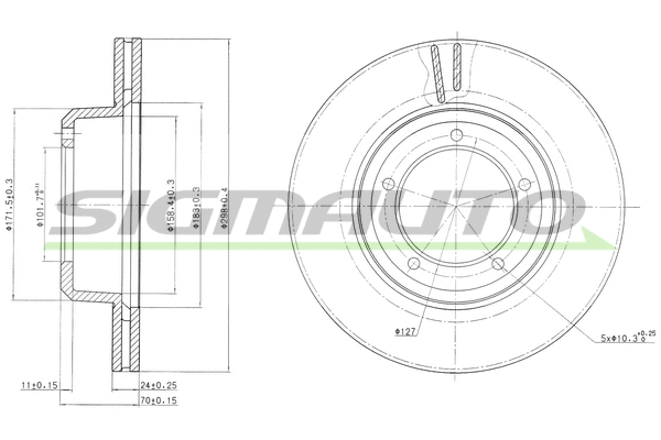 Brake Disc (DBA262V)
