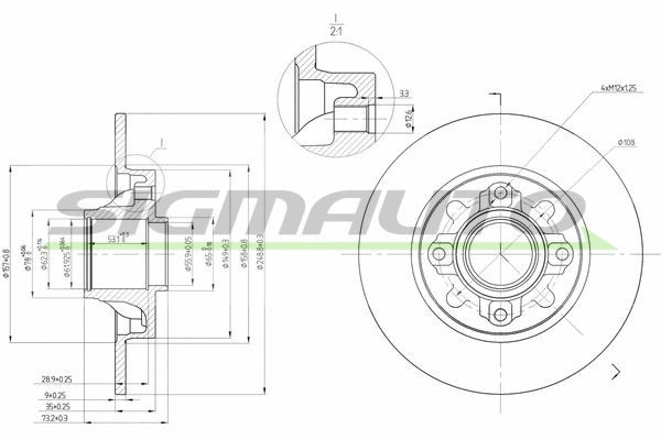 Brake Disc (DBB696S)