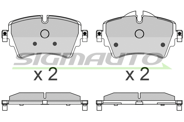 Brake Pad Set, disc brake (SPB639)