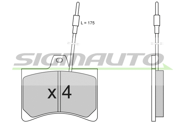 Brake Pad Set, disc brake (SPA148)