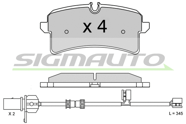 Brake Pad Set, disc brake (SPB624)