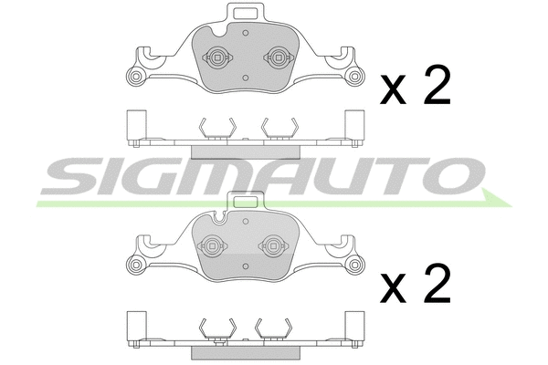 Brake Pad Set, disc brake (SPB777)