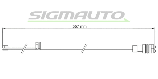Warning Contact, brake pad wear (WI0661)