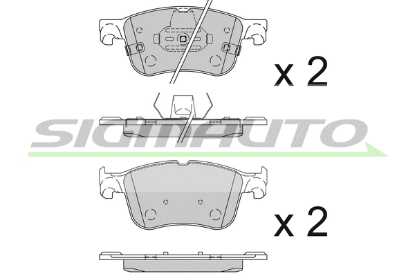 Brake Pad Set, disc brake (SPB847)