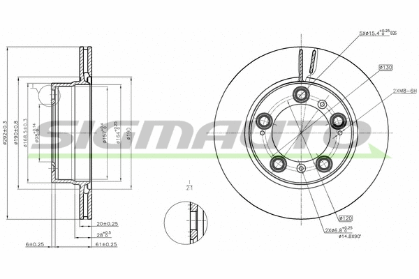 Brake Disc (DBC023V)