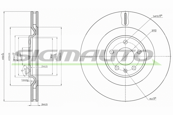 Brake Disc (DBB327V)