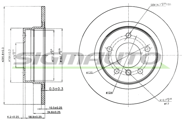 Brake Disc (DBB230S)