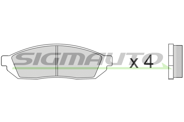 Brake Pad Set, disc brake (SPA176)