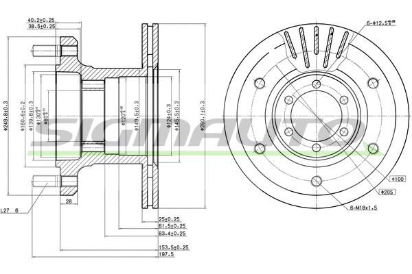 Brake Disc (DB0133V)