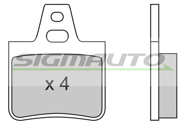 Brake Pad Set, disc brake (SPA455)