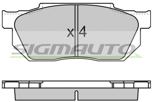 Brake Pad Set, disc brake (SPA501)