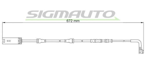 Warning Contact, brake pad wear (WI0717)