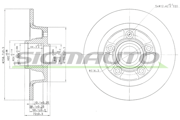 Brake Disc (DBA855S)