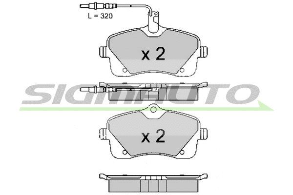Brake Pad Set, disc brake (SPB618)