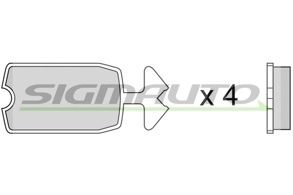 Brake Pad Set, disc brake (SPA039)