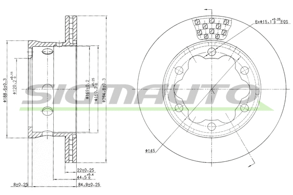 Brake Disc (DB0191V)