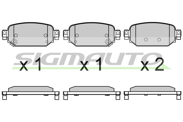 Brake Pad Set, disc brake (SPB768)