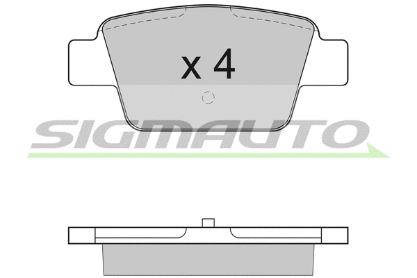 Brake Pad Set, disc brake (SPA947)