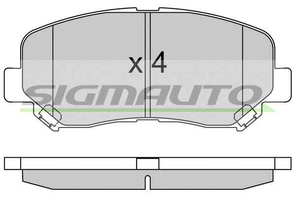 Brake Pad Set, disc brake (SPB535)