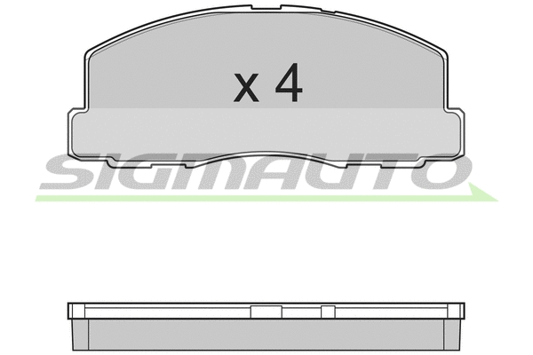 Brake Pad Set, disc brake (SPA299)