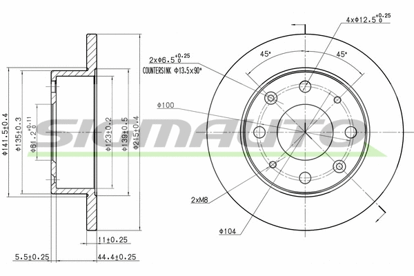 Brake Disc (DBA106S)