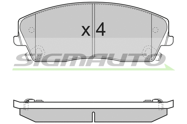 Brake Pad Set, disc brake (SPB389)